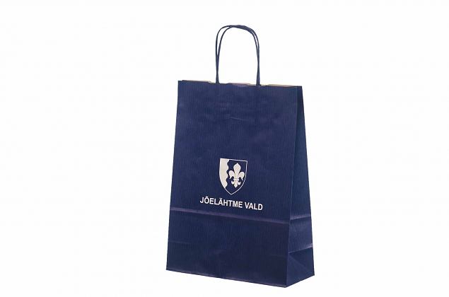 Elegantti ja hyvin suunniteltu sininen paperikassi. Valitse eri ko'oista. Saatavana yksil�llisell�