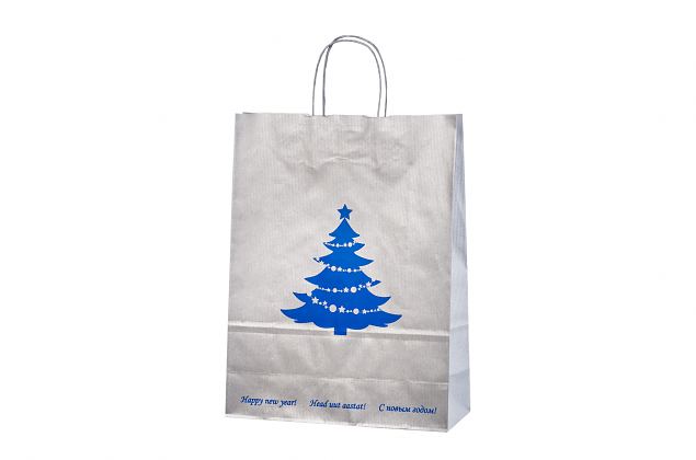 Vahva, korkealaatuinen hopeanv�rinen paperikassi. Sis�lt�� ilmaisen kuljetuksen Suomeen. Sis�lt�� 