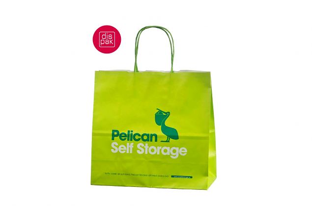 vaaleanvihre�t paperikassit omalla painatuksella 