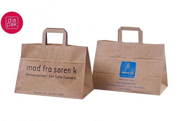 tyylikk��t litte�kannikkeiset ekopaperikassit omalla logolla 