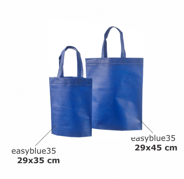 Синие сумки из спанбонда