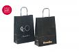 solid svart kraftpapirpose med trykk | Referanser-svarte papirposer solide svarte kraftpapirposer 