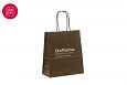 m�rkebrun papirpose | Referanser-m�rkebrune papirposer m�rkebrune papirposer med logo 