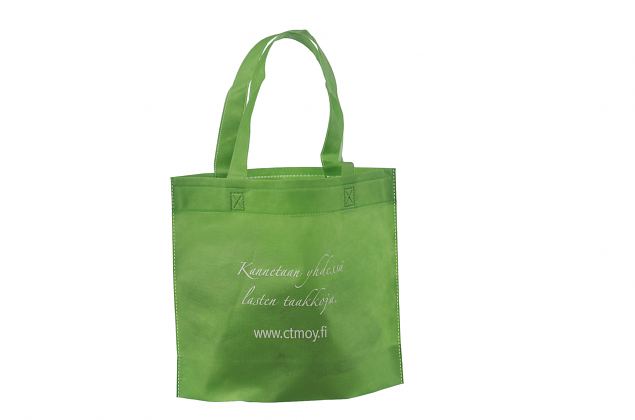 vihre� non woven kassi logolla 