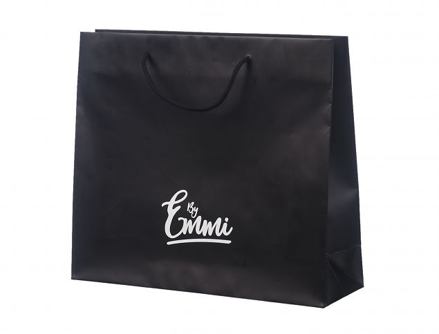 Lekker og praktisk eksklusiv papirpose. Minstebestilling med selvvalgt trykkdesign er 50 stk., og 