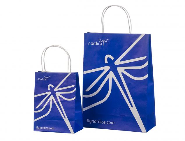 Lekre og eksklusive papirposer. Tilgjengelig med selvvalgt trykk. Velg mellom flere ulike st�rrels