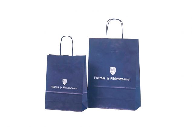 bl� papirsposer med logo 