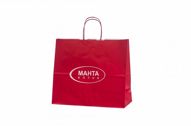 r�de papirsposer med personligt logo 