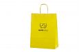 gula papperskassar med logotyptryck | Bildgalleri - Gula papperskassar Stilfull gul papperskasse i