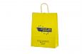 gul papperskasse med logotyptryck | Bildgalleri - Gula papperskassar Elegant gul papperskasse i hö