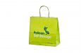 ljusgrön papperskasse med logotyptryck | Bildgalleri - Ljusgröna papperskassar Ljusgrön papperskas