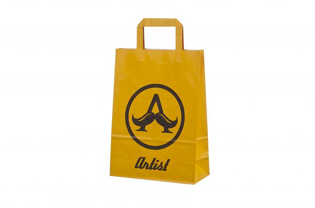 orangef�rgade papperskassar med tryck 