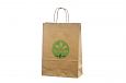 ekologisk papperskasse med tvinnade handtag och logotyp | Bildgalleri - Ekologiska papperskassar m