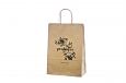ekologisk papperskasse med tvinnade handtag och logotypmotiv | Bildgalleri - Ekologiska papperskas