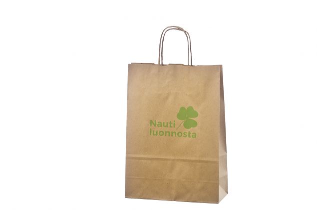 H�gklassig ekologisk papperskasse. Minsta orderantal med personligt tryck �r 50 st. Flera storleka