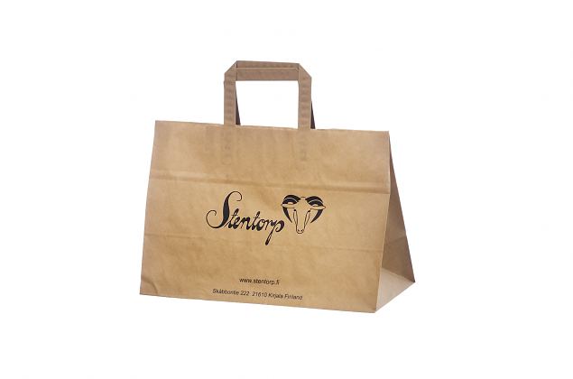 Elegant take away papperskasse i h�g kvalitet. Finns i flera storlekar. Frakt till Sverige �r kost