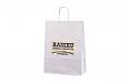 white paper bags with logo | Galleri-White Paper Bags with Rope Handles white paper bags with rope