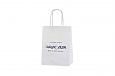 white paper bags with logo | Galleri-White Paper Bags with Rope Handles white paper bag with print