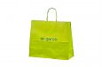 light green paper bags with print | Galleri-Orange Paper Bags with Rope Handles light green paper 