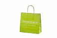 light green paper bags with print | Galleri-Orange Paper Bags with Rope Handles light green kraft 
