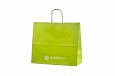 light green paper bags with print | Galleri-Orange Paper Bags with Rope Handles light green kraft 