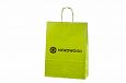 light green paper bags with print | Galleri-Orange Paper Bags with Rope Handles light green paper 