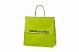 light green kraft paper bags with print | Galleri-Orange Paper Bags with Rope Handles light green 