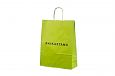 light green kraft paper bag with print | Galleri-Orange Paper Bags with Rope Handles light green p