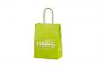 light green kraft paper bags with print | Galleri-Orange Paper Bags with Rope Handles light green 