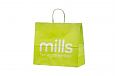 light green paper bags with logo | Galleri-Orange Paper Bags with Rope Handles light green paper b