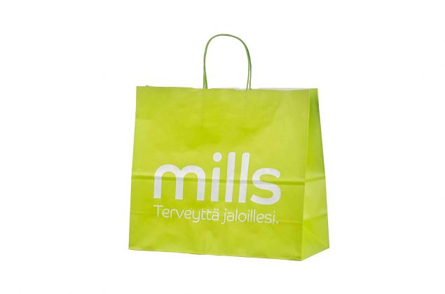 light green paper bags with personal logo 