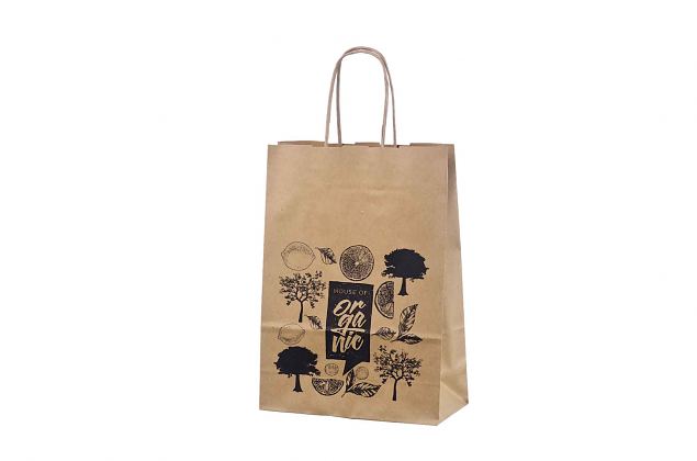 100% recycled paper bag with logo 