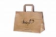 brown paper bag with print | Galleri-Brown Paper Bags with Flat Handles brown paper bags with prin