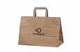 brown kraft paper bag with print | Galleri-Brown Paper Bags with Flat Handles brown kraft paper ba