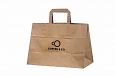 eco friendly brown paper bags with print | Galleri-Brown Paper Bags with Flat Handles eco friendly