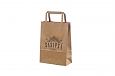 brown paper bags with print | Galleri-Brown Paper Bags with Flat Handles durable and eco friendly 