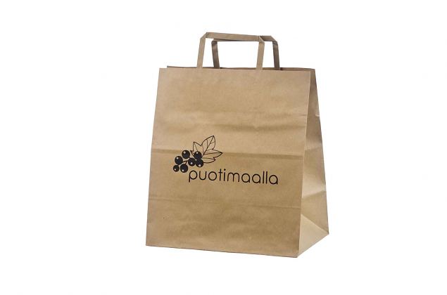 Restoranist toidu kaasapakkimiseks m�eldud paberkotid on laia p�hjaga, mis teeb nende kasutamise m