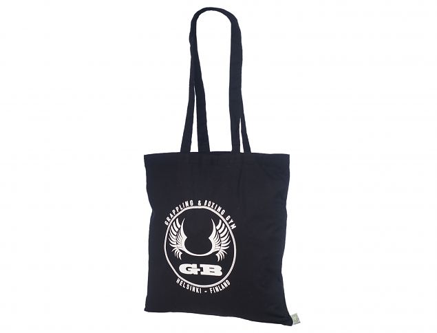 Slidst�rke og flotte sort organisk bomuldspose. Gratis transport til Danmark. 