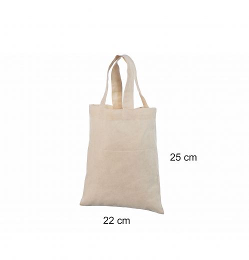 Pieni luonnonv�rinen kangaskassi 