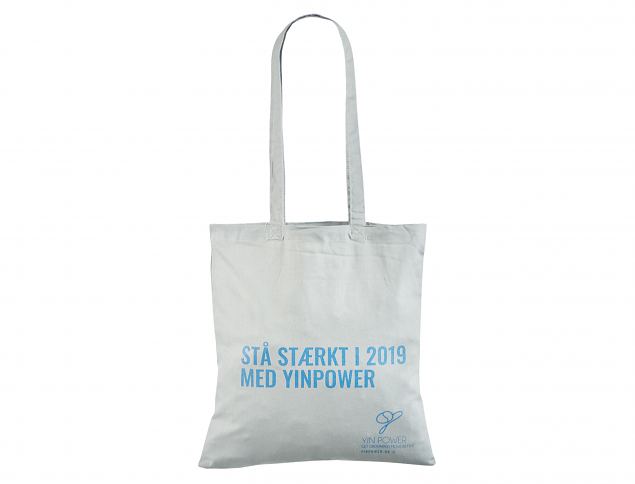 Pikkade sangadega halli v�rvi riidest kott 