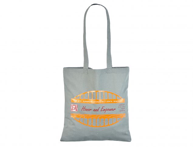 Halli v�rvi riidest kott pikkade sangadega. Tr�kiga kottide miinumum kogus on 50 kotti. V�imalik t