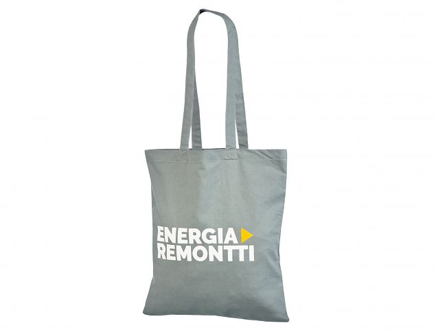 Vahva ja hyv�nn�k�inen harmaa puuvillakassi. Minimitilausm��r� omalla painatuksella alkaa vain 50 