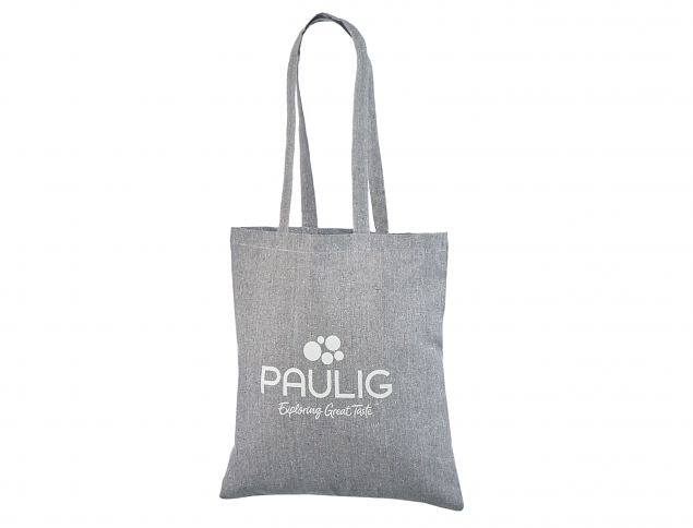 Vahva, korkealaatuinen harmaa kierr�tyspuuvillakassi. Sis�lt�� ilmaisen kuljetuksen Suomeen. Saat