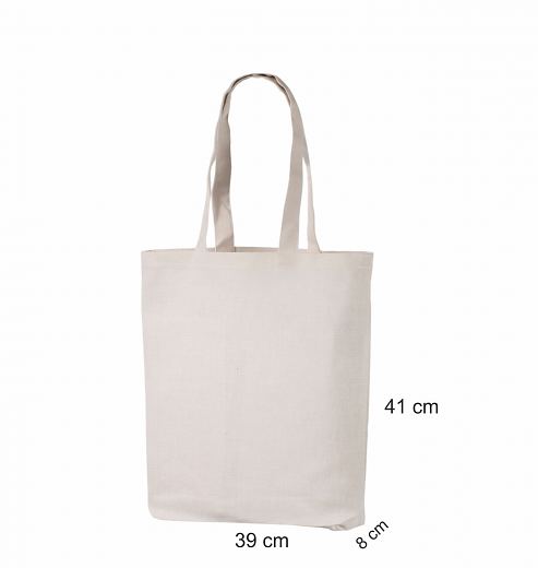 Luonnonv�rinen kestokassi 39x41+8 cm