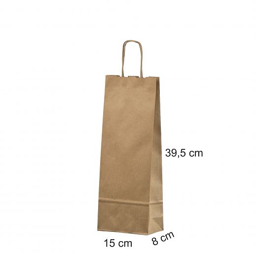 Ruskea pullokassi ny�risankainen 15x8x39,5 cm