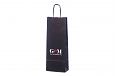 white paper bag with white handles | Galleri wine paper bag with personal design 
