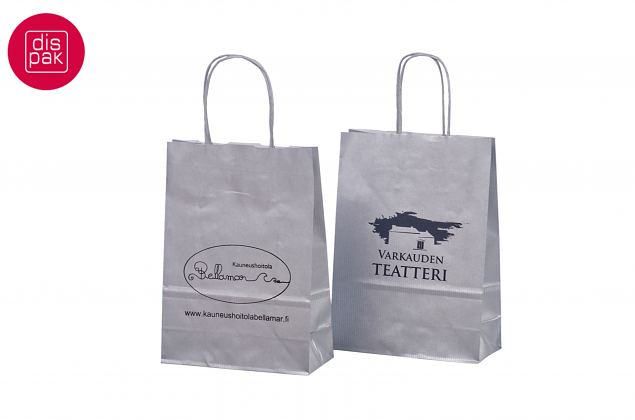 logo pealetr�kiga h�bedane paberkott 