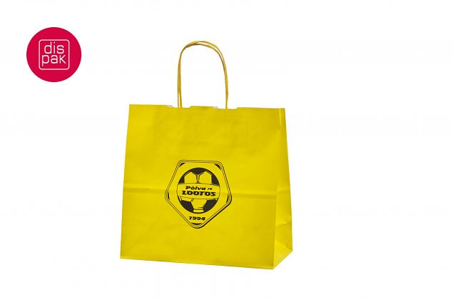 logo pealetr�kiga kollased paberkotid 