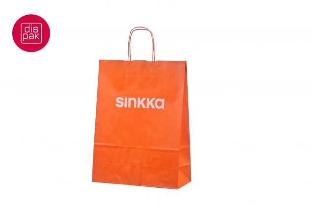 oran� paberkott logoga 