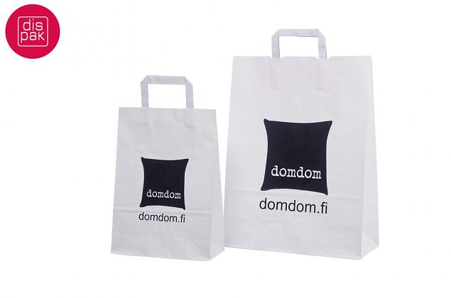 Valged lamedate sangadega paberkotid on head tr�kiks 